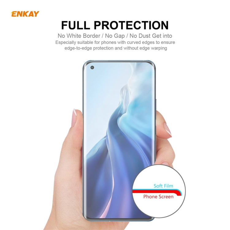 For Xiaomi Mi 11 Ultra 5 PCS ENKAY Hat-Prince Full Glue Full Coverage Screen Protector Explosion-proof Hydrogel Film