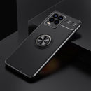 For OPPO Realme 8 / 8 Pro Metal Ring Holder 360 Degree Rotating TPU Case(Black+Black)