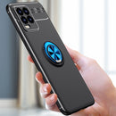 For OPPO Realme 8 / 8 Pro Metal Ring Holder 360 Degree Rotating TPU Case(Black+Black)