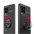 For OPPO Realme 8 / 8 Pro Metal Ring Holder 360 Degree Rotating TPU Case(Black+Black)