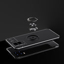 For OPPO Realme 8 / 8 Pro Metal Ring Holder 360 Degree Rotating TPU Case(Black+Black)