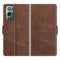 For OnePlus 9 Pro Dual-side Magnetic Buckle Horizontal Flip Leather Case with Holder & Card Slots & Wallet(Brown)