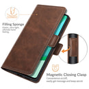 For OnePlus 9 Pro Dual-side Magnetic Buckle Horizontal Flip Leather Case with Holder & Card Slots & Wallet(Brown)