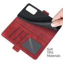 For OnePlus 9 Pro Dual-side Magnetic Buckle Horizontal Flip Leather Case with Holder & Card Slots & Wallet(Red)