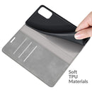 For Xiaomi Redmi Note 10 5G Retro-skin Business Magnetic Suction Leather Case with Holder & Card Slots & Wallet(Grey)