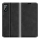 For Wiko Power U20 Retro-skin Business Magnetic Suction Leather Case with Holder & Card Slots & Wallet(Black)