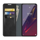 For Wiko Power U20 Retro-skin Business Magnetic Suction Leather Case with Holder & Card Slots & Wallet(Black)