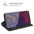 For Wiko Power U20 Retro-skin Business Magnetic Suction Leather Case with Holder & Card Slots & Wallet(Black)