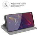 For Wiko Power U20 Retro-skin Business Magnetic Suction Leather Case with Holder & Card Slots & Wallet(Grey)