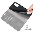 For Wiko Power U20 Retro-skin Business Magnetic Suction Leather Case with Holder & Card Slots & Wallet(Grey)