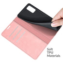 For Wiko Power U20 Retro-skin Business Magnetic Suction Leather Case with Holder & Card Slots & Wallet(Pink)