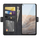 For Google Pixel 5A 5G Dual-side Magnetic Buckle Horizontal Flip Leather Case with Holder & Card Slots & Wallet(Black)
