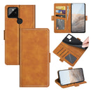 For Google Pixel 5A 5G Dual-side Magnetic Buckle Horizontal Flip Leather Case with Holder & Card Slots & Wallet(Yellow)