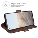 For Google Pixel 5A 5G Dual-side Magnetic Buckle Horizontal Flip Leather Case with Holder & Card Slots & Wallet(Brown)