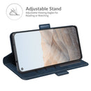 For Google Pixel 5A 5G Dual-side Magnetic Buckle Horizontal Flip Leather Case with Holder & Card Slots & Wallet(Dark Blue)