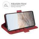For Google Pixel 5A 5G Dual-side Magnetic Buckle Horizontal Flip Leather Case with Holder & Card Slots & Wallet(Red)