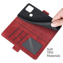 For Google Pixel 5A 5G Dual-side Magnetic Buckle Horizontal Flip Leather Case with Holder & Card Slots & Wallet(Red)