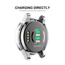 For Garmin Venu 2 45mm / Vivoactive 4 45mm ENKAY Hat-Prince Full Coverage Electroplate TPU Soft Case(Silver)