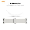 For Apple Watch Series 6/5/4/SE 40mm Hat-Prince ENKAY 2 in 1 Adjustable Flexible Polyester Wrist Watch Band + Full Screen Full Glue PMMA Curved HD Screen Protector(Light Pink)