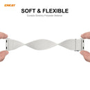 For Apple Watch Series 6 / 5 / 4 / SE 44mm Hat-Prince ENKAY 2 in 1 Adjustable Flexible Polyester Watch Band + Full Screen Full Glue PMMA Curved HD Screen Protector(Dark Blue)