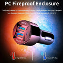 TE-092 36W Dual QC3.0 USB Fast Car Charger(White)