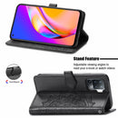 For OPPO A94 5G / F19 Pro+ / Reno5 Z Mandala Embossing Pattern Horizontal Flip Leather Case with Holder & Card Slots & Wallet & Lanyard(Black)