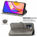 For OPPO A94 5G / F19 Pro+ / Reno5 Z Mandala Embossing Pattern Horizontal Flip Leather Case with Holder & Card Slots & Wallet & Lanyard(Gray)