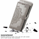 For OPPO A94 5G / F19 Pro+ / Reno5 Z Mandala Embossing Pattern Horizontal Flip Leather Case with Holder & Card Slots & Wallet & Lanyard(Gray)