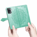 For OPPO A94 5G / F19 Pro+ / Reno5 Z Mandala Embossing Pattern Horizontal Flip Leather Case with Holder & Card Slots & Wallet & Lanyard(Green)