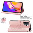 For OPPO A94 5G / F19 Pro+ / Reno5 Z Mandala Embossing Pattern Horizontal Flip Leather Case with Holder & Card Slots & Wallet & Lanyard(Rose Gold)