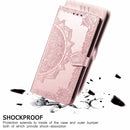 For OPPO A94 5G / F19 Pro+ / Reno5 Z Mandala Embossing Pattern Horizontal Flip Leather Case with Holder & Card Slots & Wallet & Lanyard(Rose Gold)