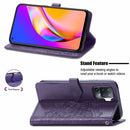 For OPPO A94 5G / F19 Pro+ / Reno5 Z Mandala Embossing Pattern Horizontal Flip Leather Case with Holder & Card Slots & Wallet & Lanyard(Purple)