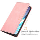 For Motorola Moto G50 Retro-skin Business Magnetic Suction Leather Case with Holder & Card Slots & Wallet(Pink)
