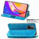 For OPPO A94 5G / Reno5 Z Blooming Mandala Embossed Pattern Magnetic Horizontal Flip Leather Case with Holder & Card Slots & Wallet(Blue)