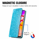 For OPPO A94 5G / Reno5 Z Blooming Mandala Embossed Pattern Magnetic Horizontal Flip Leather Case with Holder & Card Slots & Wallet(Blue)