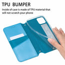 For OPPO A94 5G / Reno5 Z Blooming Mandala Embossed Pattern Magnetic Horizontal Flip Leather Case with Holder & Card Slots & Wallet(Blue)