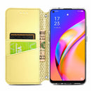 For OPPO A94 5G / Reno5 Z Blooming Mandala Embossed Pattern Magnetic Horizontal Flip Leather Case with Holder & Card Slots & Wallet(Yellow)