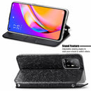 For OPPO A94 5G / Reno5 Z Blooming Mandala Embossed Pattern Magnetic Horizontal Flip Leather Case with Holder & Card Slots & Wallet(Black)