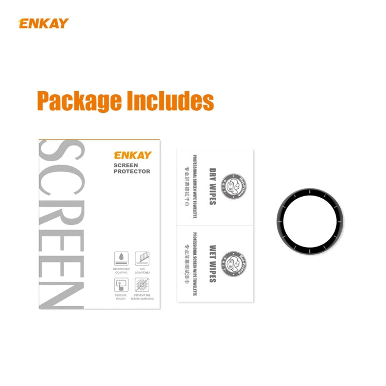 For Venu 2 / Vivoactive 4 45mm ENKAY Hat-Prince 3D Full Screen Soft PC Edge + PMMA HD Screen Protector Film