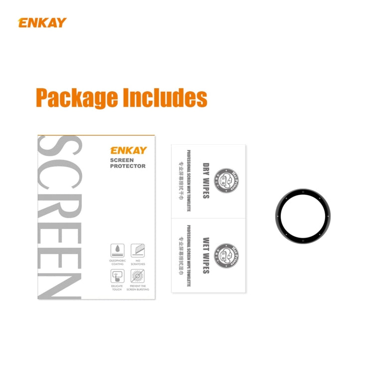 For Garmin Venu 2S / Vivoactive 4S 40mm ENKAY Hat-Prince 3D Full Screen Soft PC Edge + PMMA HD Screen Protector Film