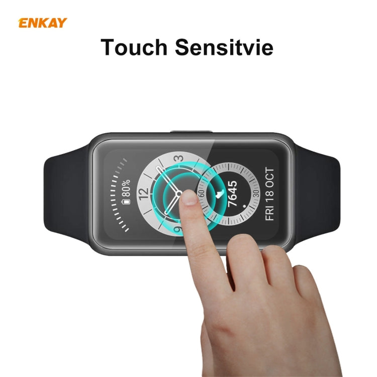 For Huawei Band 6 / Honor Band 6 ENKAY Hat-Prince 3D Full Screen Soft PC Edge + PMMA HD Screen Protector Film