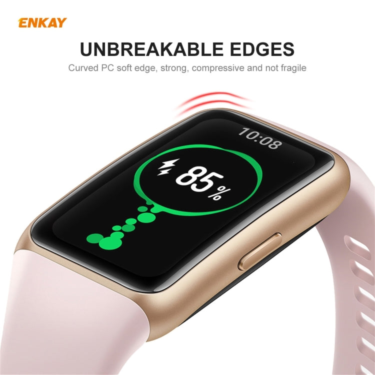 For Huawei Band 6 / Honor Band 6 ENKAY Hat-Prince 3D Full Screen Soft PC Edge + PMMA HD Screen Protector Film