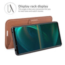 For Sony Xperia 5 III Retro Calf Pattern Buckle Horizontal Flip Leather Case with Holder & Card Slots & Wallet(Light Brown)