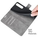 For Sony Xperia 5 III Retro Calf Pattern Buckle Horizontal Flip Leather Case with Holder & Card Slots & Wallet(Grey)