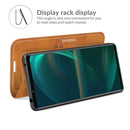 For Sony Xperia 5 III Retro Calf Pattern Buckle Horizontal Flip Leather Case with Holder & Card Slots & Wallet(Yellow)