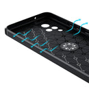 For vivo V21 Metal Ring Holder 360 Degree Rotating TPU Case(Black+Black)