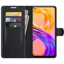 For OPPO Realme 8 / 8 Pro 4G Litchi Texture Horizontal Flip Protective Case with Holder & Card Slots & Wallet(Black)
