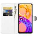 For OPPO Realme 8 / 8 Pro 4G Litchi Texture Horizontal Flip Protective Case with Holder & Card Slots & Wallet(White)