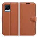 For OPPO Realme 8 / 8 Pro 4G Litchi Texture Horizontal Flip Protective Case with Holder & Card Slots & Wallet(Brown)