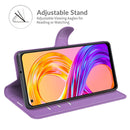 For OPPO Realme 8 / 8 Pro 4G Litchi Texture Horizontal Flip Protective Case with Holder & Card Slots & Wallet(Purple)